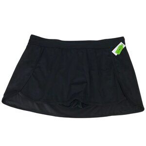 LIVI LANE BRYANT ~ WOMENS 26 ~ BLACK SWIMSUIT BOTTOM SKIRT